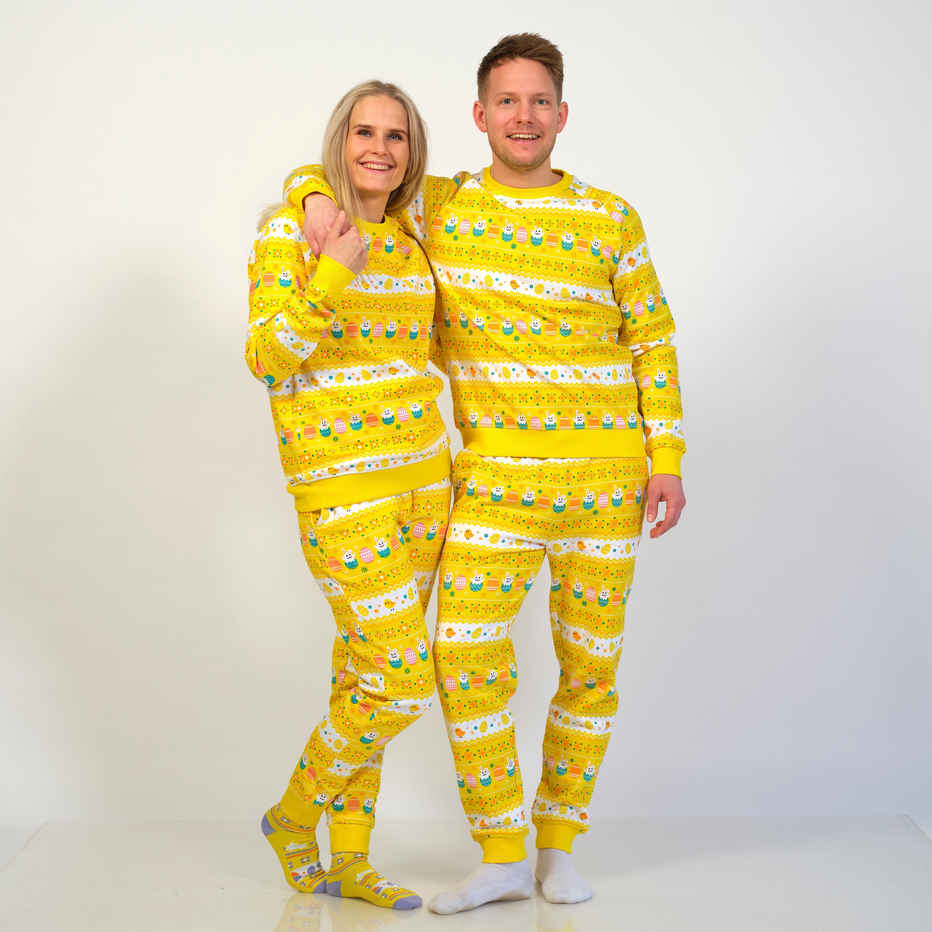 Påsksweatsuit Gul - Dam.